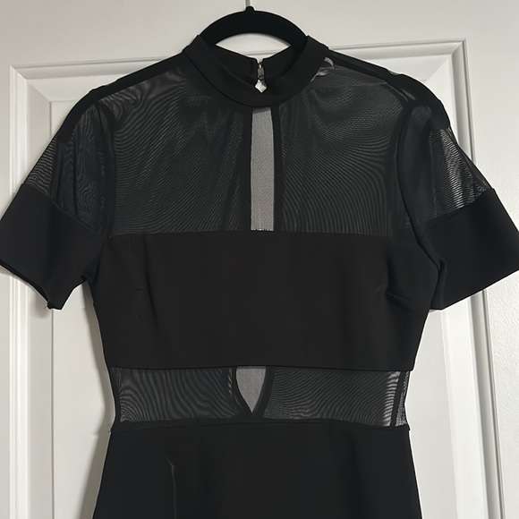 Kimchi Blue Black Mini Dress with Mesh | Size XS - Picture 3 of 5